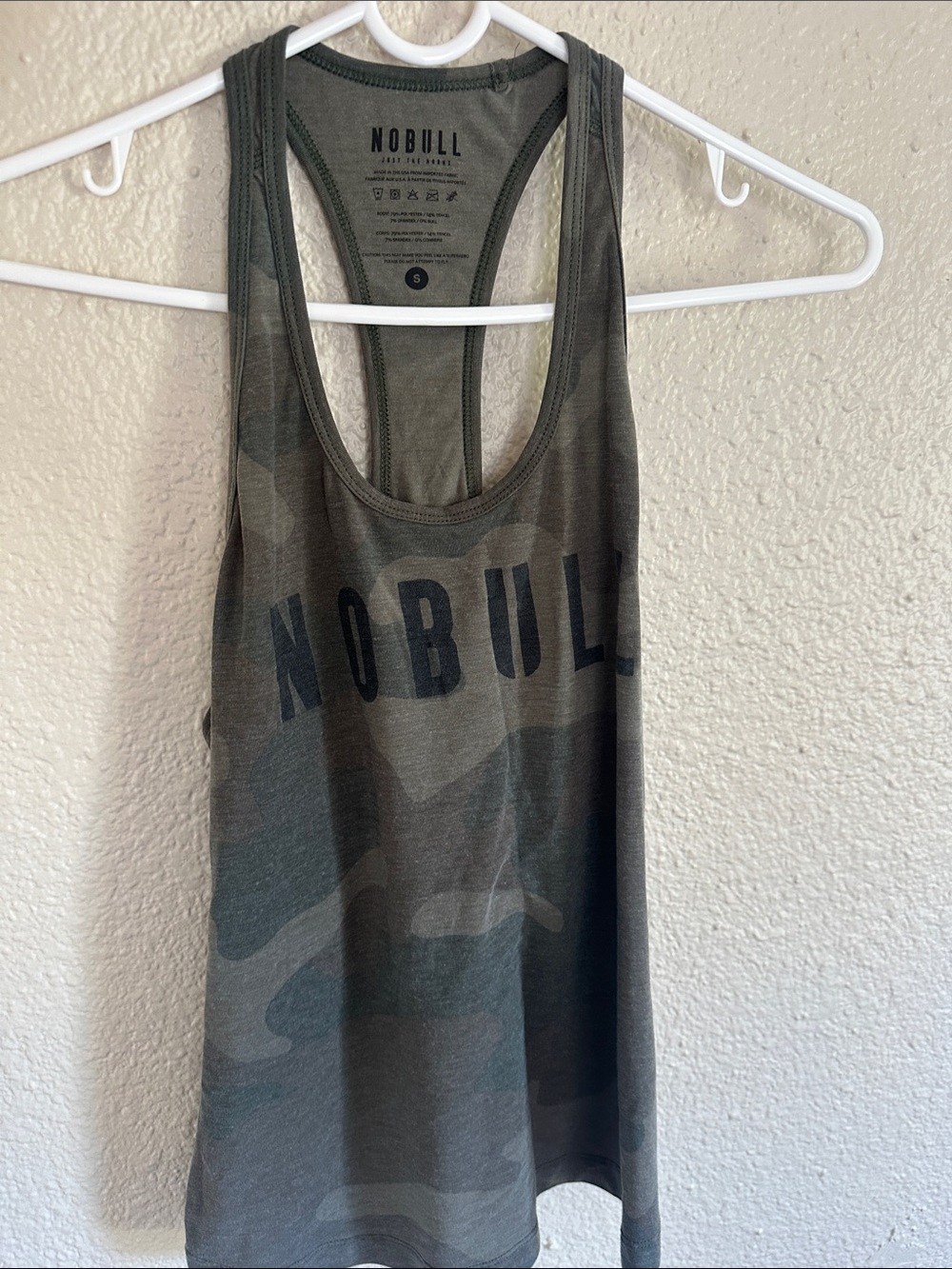 NOBULL Women's Olive Camo Racerback Training Tank